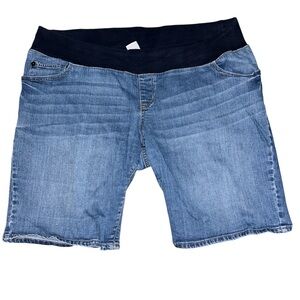 Liz Lange Denim Maternity Shorts